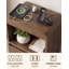 Tables de chevet de 40 cm de large, en bois, avec tiroir et station de recharge-1802805340