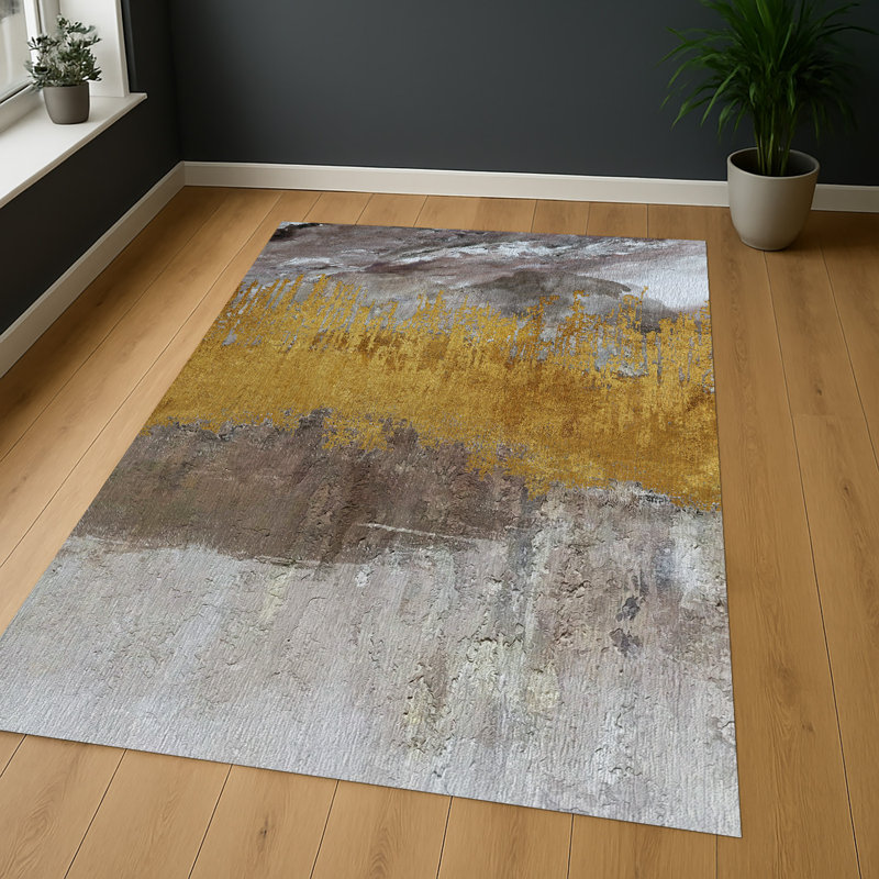 Abstract Area Rug, Runner 70 x 140 cm