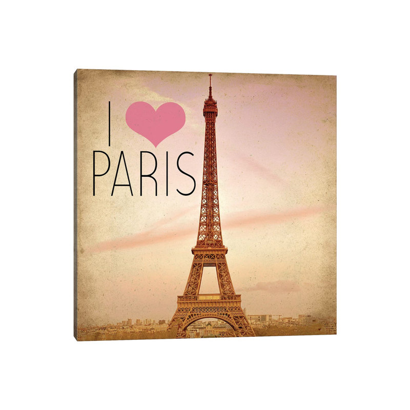 Paris Bicycle 1 by Kimberly Allen - Wrapped Canvas Print, 45.72 cm H x 45.72 cm W