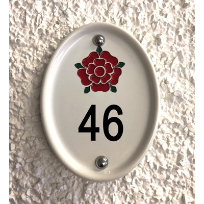Grovebury 16.5cm H Ceramic House Number