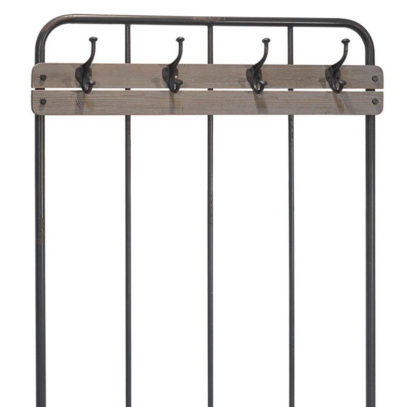 Hahne 36 " Wide Hall Tree with Shoe Storage and Shelves
