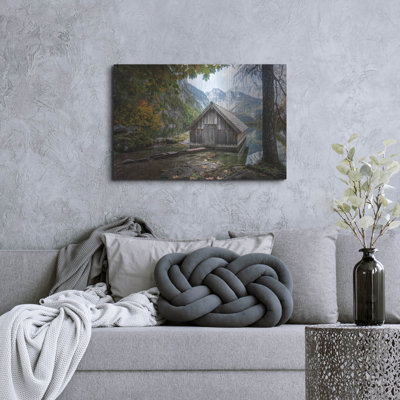  «Lakeside» par Martin Podt, art mural en métal, 36 po x 24 po