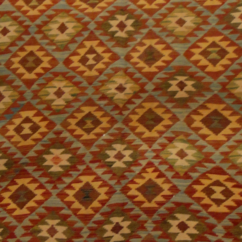Tapis rouge en laine tissé à la main Azpeitia