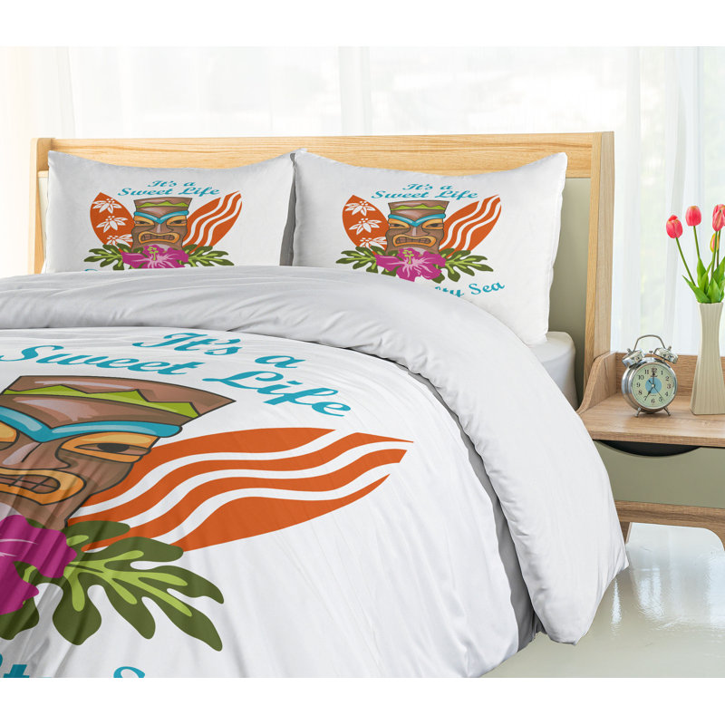 Ensemble de housse de couette bar tiki, Grand