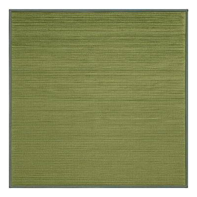 Tapis vert uni lavable à la machine