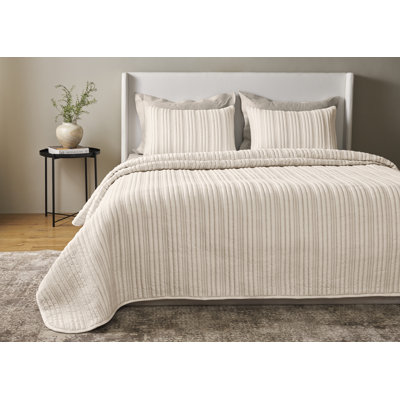 Rib Twin Coverlet Set 