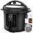 8Qt Silver Electric Pressure Cooker, 12-in-1 Multi Cooker, Stainless Steel Pot, Safe Venting & Recipe Book