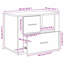 35cm W Manufactured Wood Bedside Table-2085740993