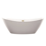 71" x 33" Freestanding Soaking Acrylic Bathtub