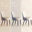 Chaise de salle à manger en similicuir avec accoudoirs -1472350005