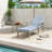 Marijela Outdoor Metal Chaise Lounge Set with Table , Cushion Included-100853775
