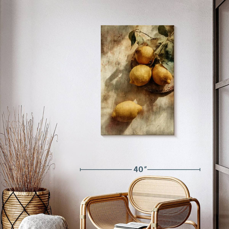 Rustic Lemons, 36" H x 24" W