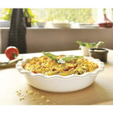Emile Henry 26cm Oven, Microwave Safe Pie Dish, Dishwasher Safe, Burgundy
