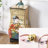Hand-Painted Gold Foil Seven-Drawer Accent Chest