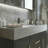 Gethers 39" Modern Floating Bathroom Vanity with Sink, Black Cabinet & Sintered Stone Countertop-1441923067-1441923065