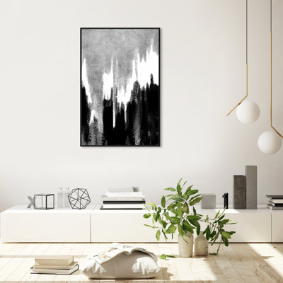 " Adore Silver " Painting Print
