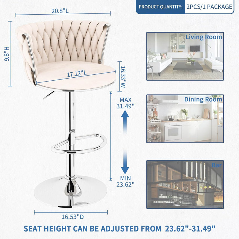Chaise de bar Jenniefer