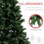 Arbre de Noël artificiel, arbre de Noël avec 1000 pointes de branches, ouverture automatique, décoration des Fêtes avec base en acier pour le bureau à domicile,-33116036
