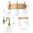 3 - Light Dimmable Vanity Light