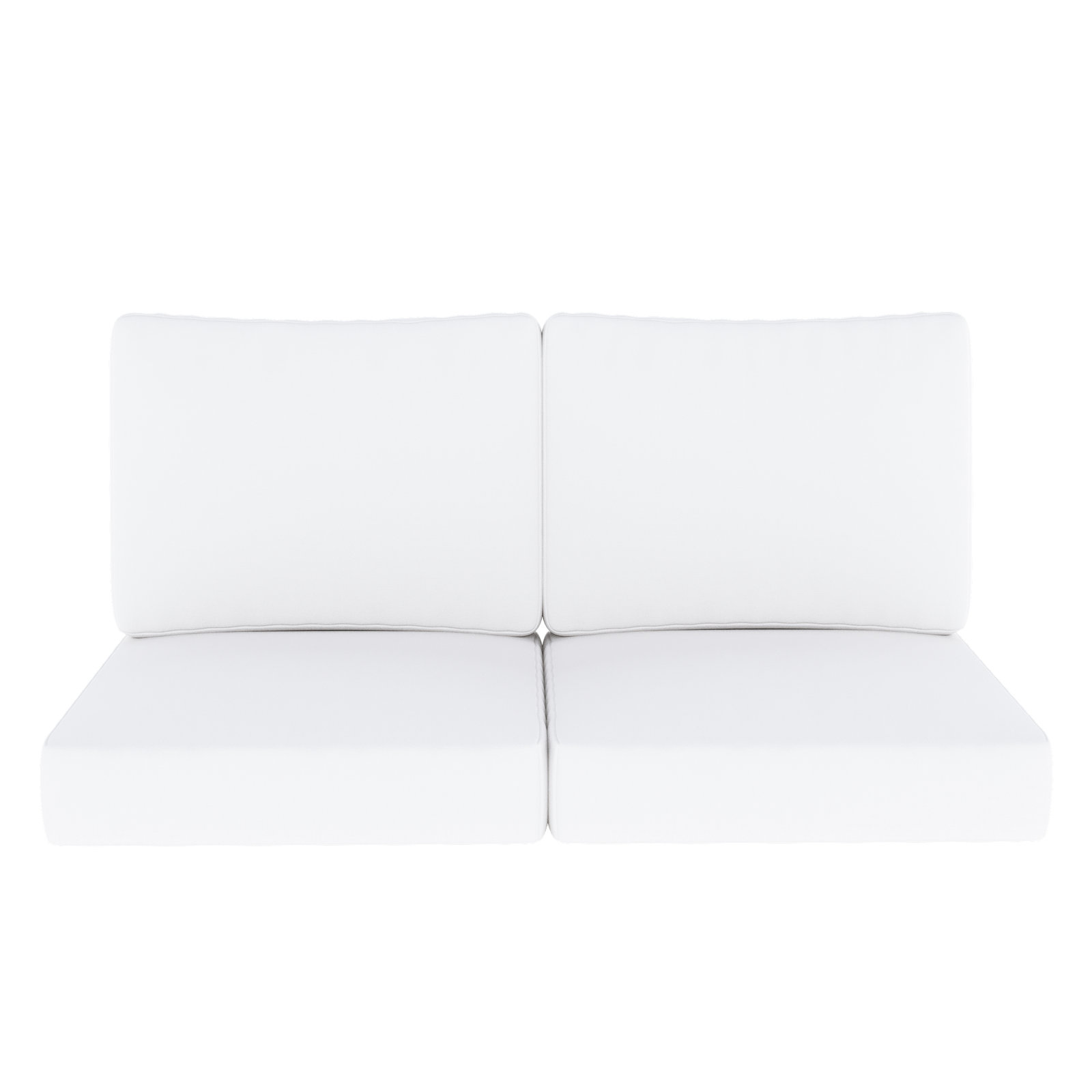 24" Sunbrella® Loveseat Seat and Back Cushion, Canvas Natural Sunbrella® Canvas