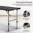 4Ft Plastic Folding Table, Bi-Fold Event Table, Indoor Outdoor Camping Card Table With Carrying Handle-111706754