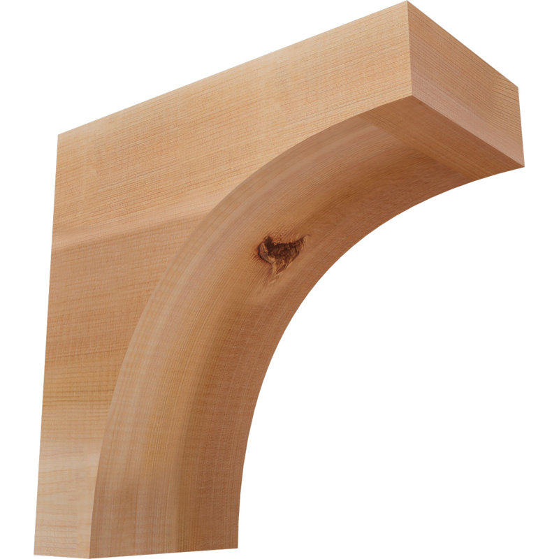 Huntington Corbel, H 12 po x l 5,5 po x P 12 po, Lisse, Cèdre rouge