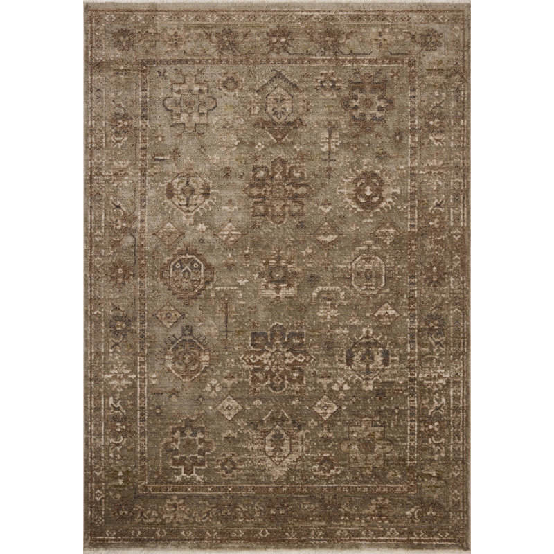 Loloi Haywood Sage / Earth Area Rug, Rectangle 9'6" x 13'2"