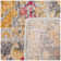 Tapis jaune / beige Edna