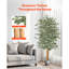 Faux arbre artificiel 6 pi avec plante noire