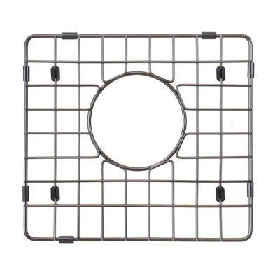 Starstar Sinks Protector Matte Black 304 Stainless Steel Kitchen Sink Bottom Grid, Rack (11.5 L X 10.5 W)
