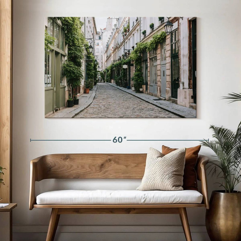 Sirci pavé rue de Paris, H 34 po x l 51 po