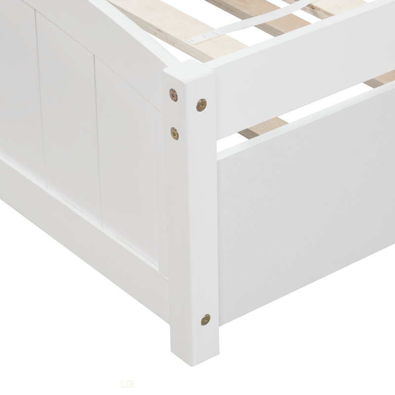 Lit plateforme simple avec lit gigogne