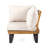 SEBASTIAN CORNER CHAIR+COFFEE TABLE