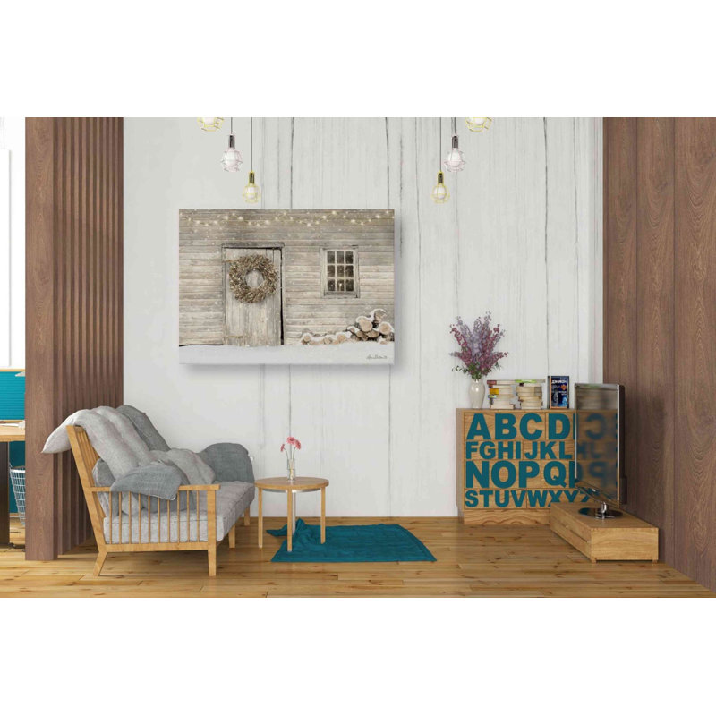 «Old Farm Christmas» par Lori Deiter, art mural sur toile, H 26 po x l 34 po x P 1,5 po