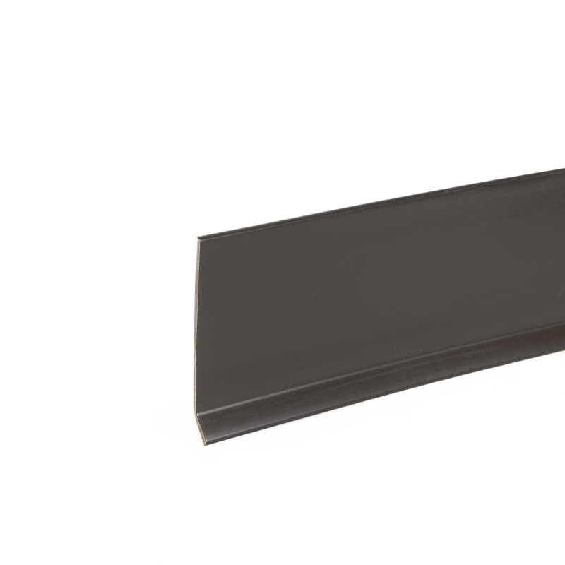 Base en vinyle l 4 po, Brun-noir