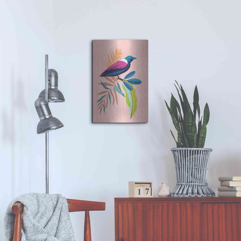 «Exotic Birds I» par Omar Escalante, H 24 po x l 16 po
