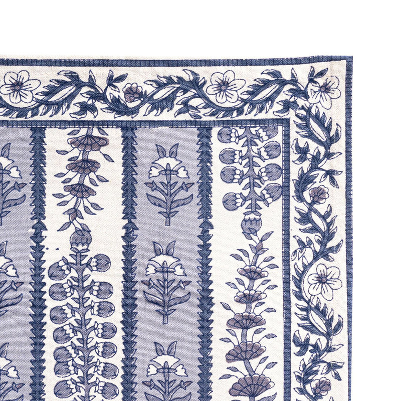 Napperon Charlemont 15 po x 18 po, Bleu / bleu marine