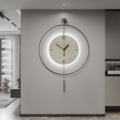 Black,White Round Analog Wall Clocks