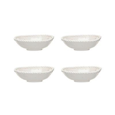 Stoneware Colander with Twisted Edge
