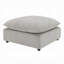 Repose-pieds modulaire 37 po, siège en duvet et plumes en coton, boucle beige