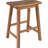 2 Counter Height Rustic Stools - Space Saving, Walnut Finish Dining For Constrained