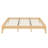 Solid Dry Bamboo Wood Platform Bed Frame, With Wood Slat Support-1040851108