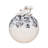 Modern Round Decorative Metal Iron Vase with Artistic Multi-Toned Detailing and Unique Sculptural Contemporary Design for Statement Accent Display in Living Room Entryway or Office Shelf Decor-1260150715