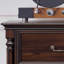 Armoire d'appoint en bois manufacturé noyer foncé