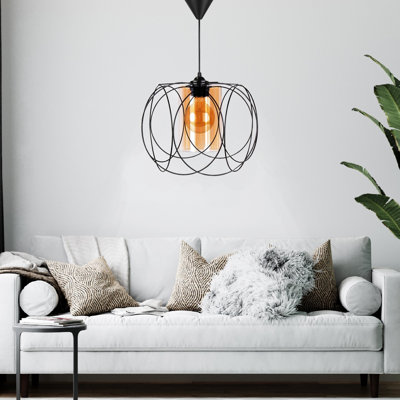 1 - Light Black Unique/Statement Pendant