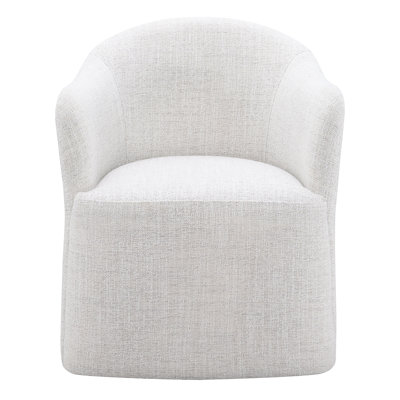 Havel Upholstered Dining Arm Chair With Casters