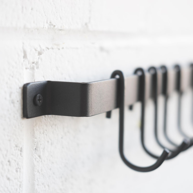 Iron Straight Wall Mounted Pot Rack
