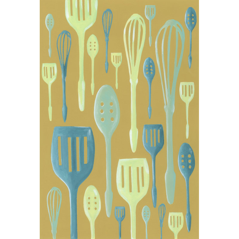 Spring Cutlery I by Vanna Lam - Wrapped Canvas Print, 46cm H x 30cm W x 3.8cm D