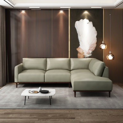 Canapé modulaire en cuir Tampa Airy