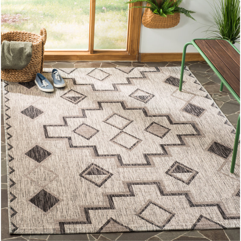 Amarien Southwestern Indoor/Outdoor Area Rug, Rectangle 9' x 12'